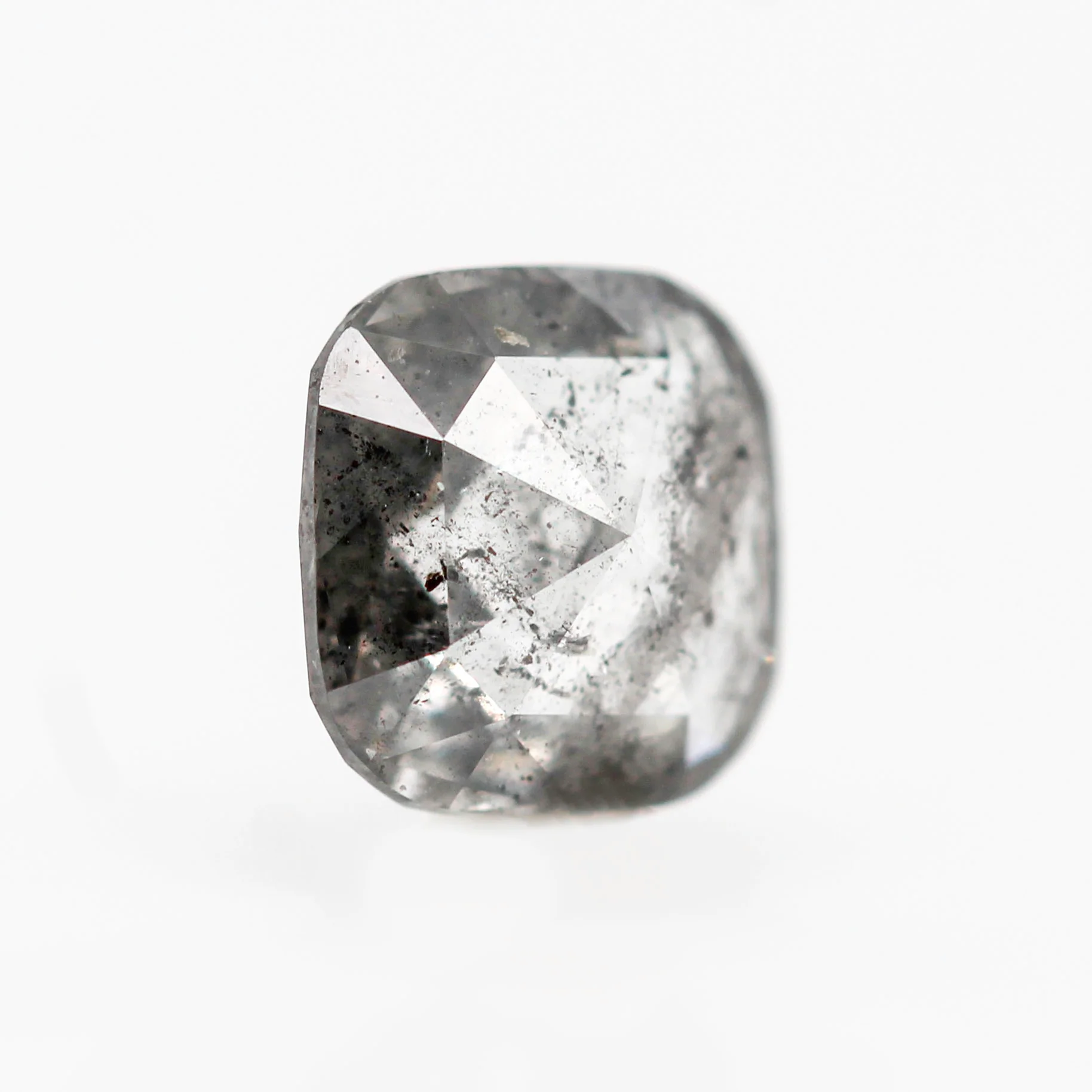 0.74 Carat Cushion Cut Salt and Pepper Diamond for Custom Work - Inventory Code DCC074 - Image 4