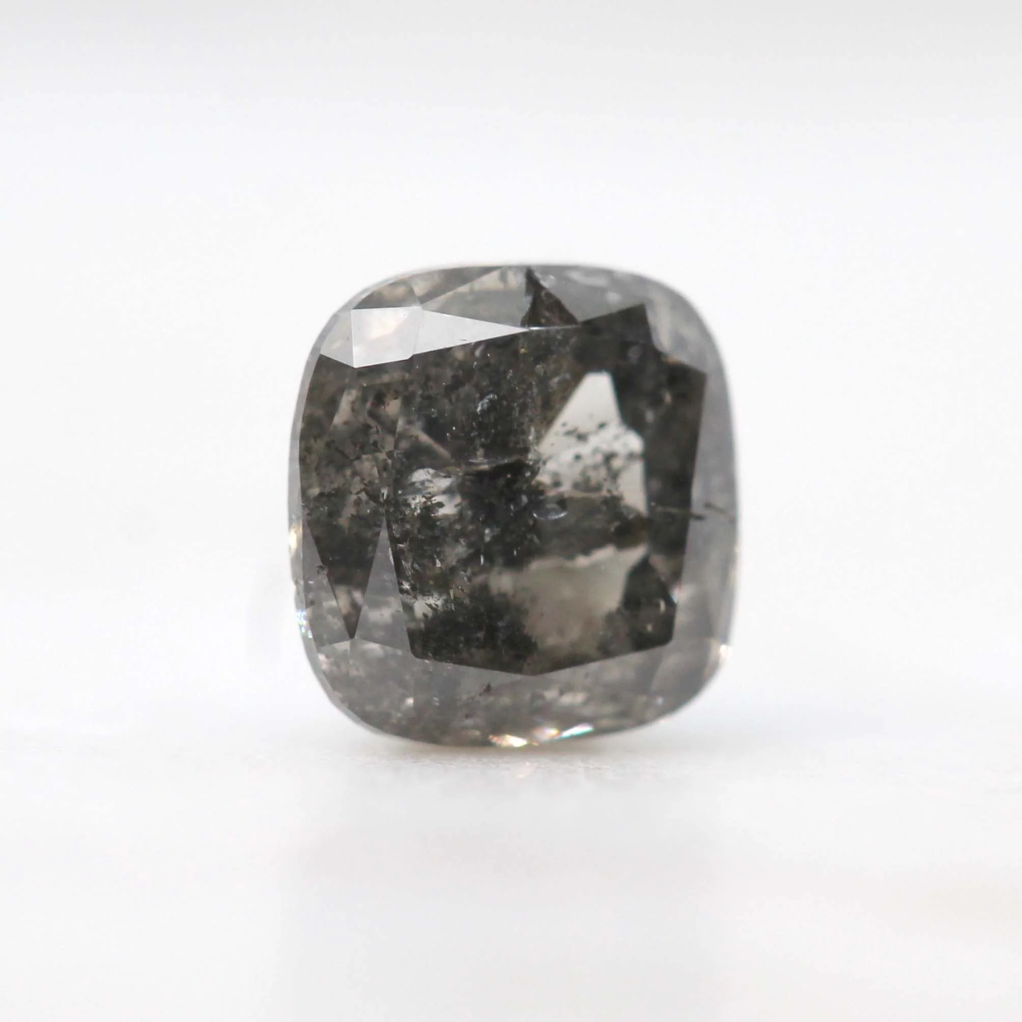 0.76 Carat Cushion Cut Charcoal Salt and Pepper Diamond for Custom Work - Inventory Code DCC076 - Image 3