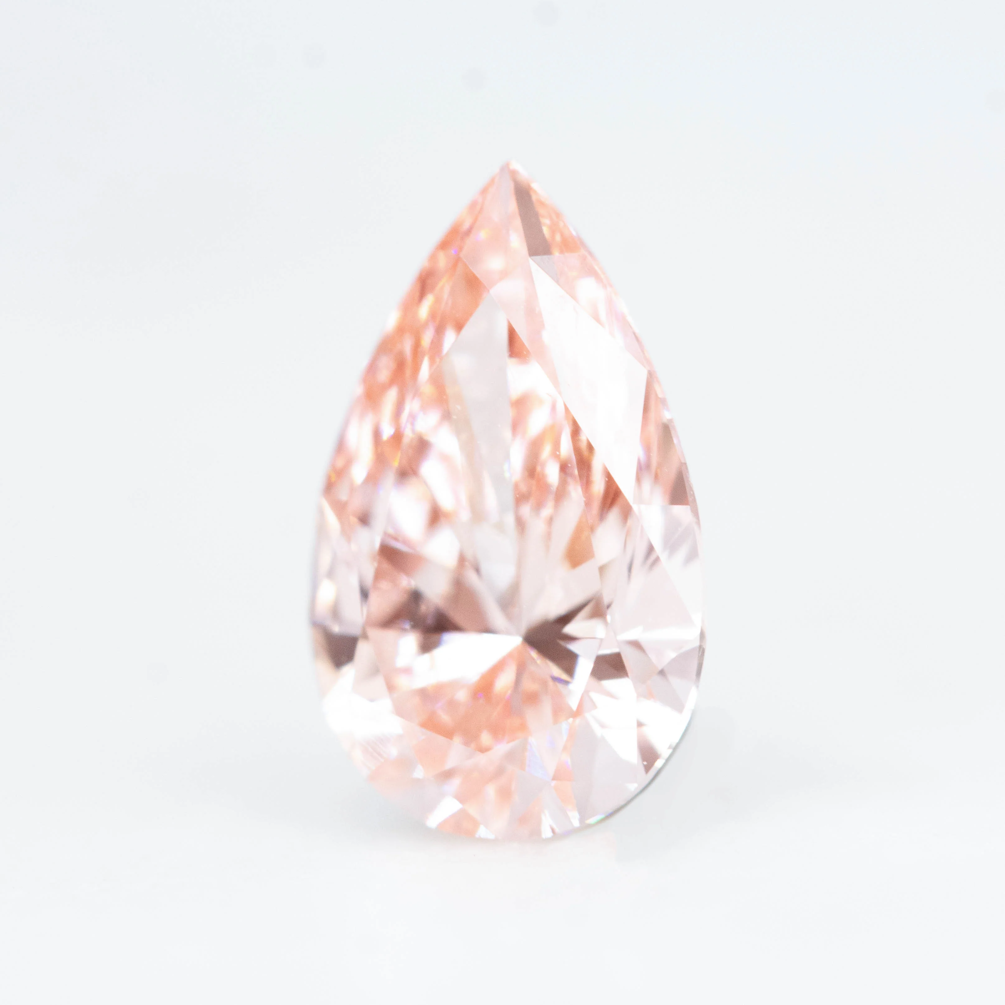 ~1.00 Carat Pink Lab Grown Pear Diamond for Custom Work - Inventory Code LGPD098 - Image 3