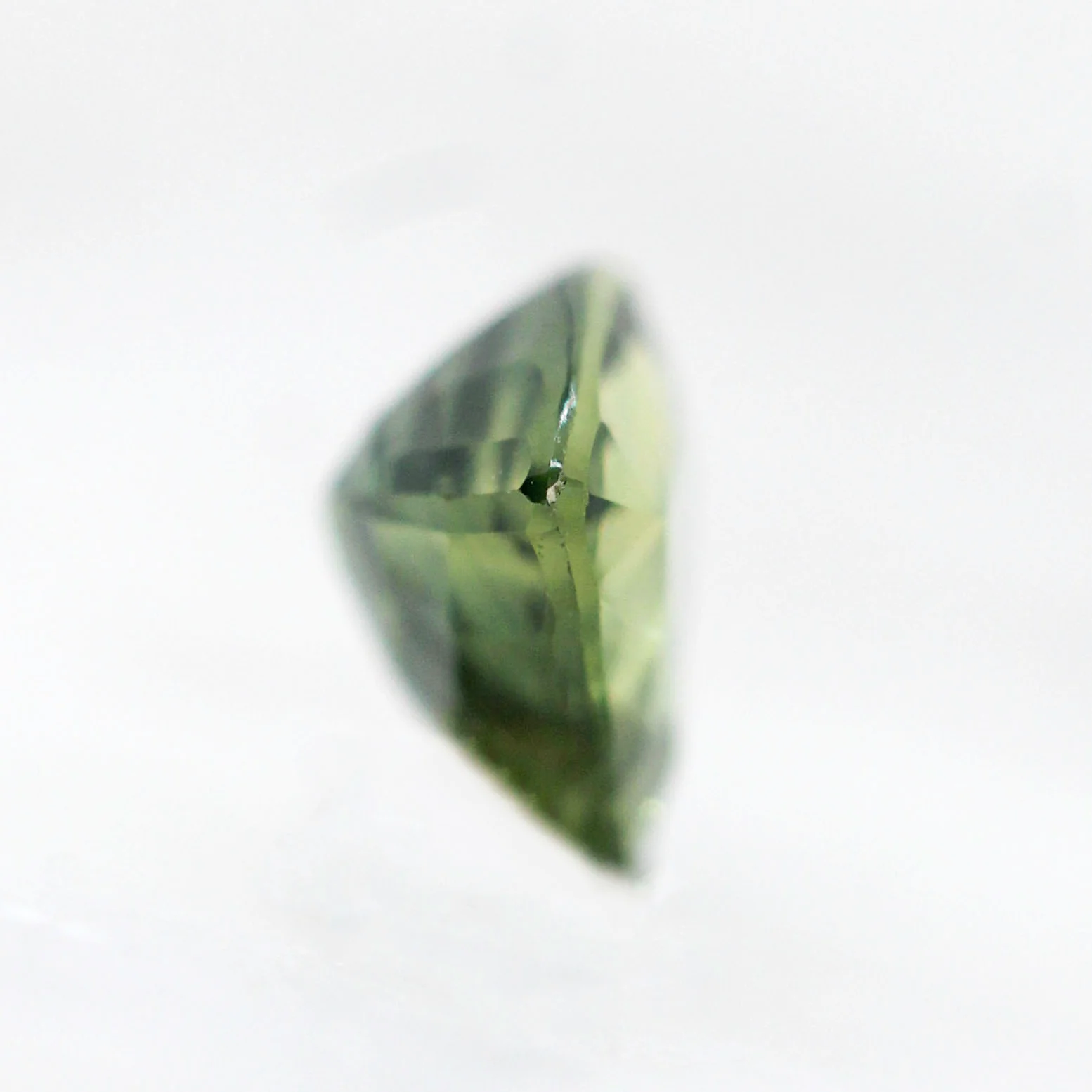 1.02 Carat Green Trillion Cut Sapphire for Custom Work - Inventory Code GTS102 - Image 5