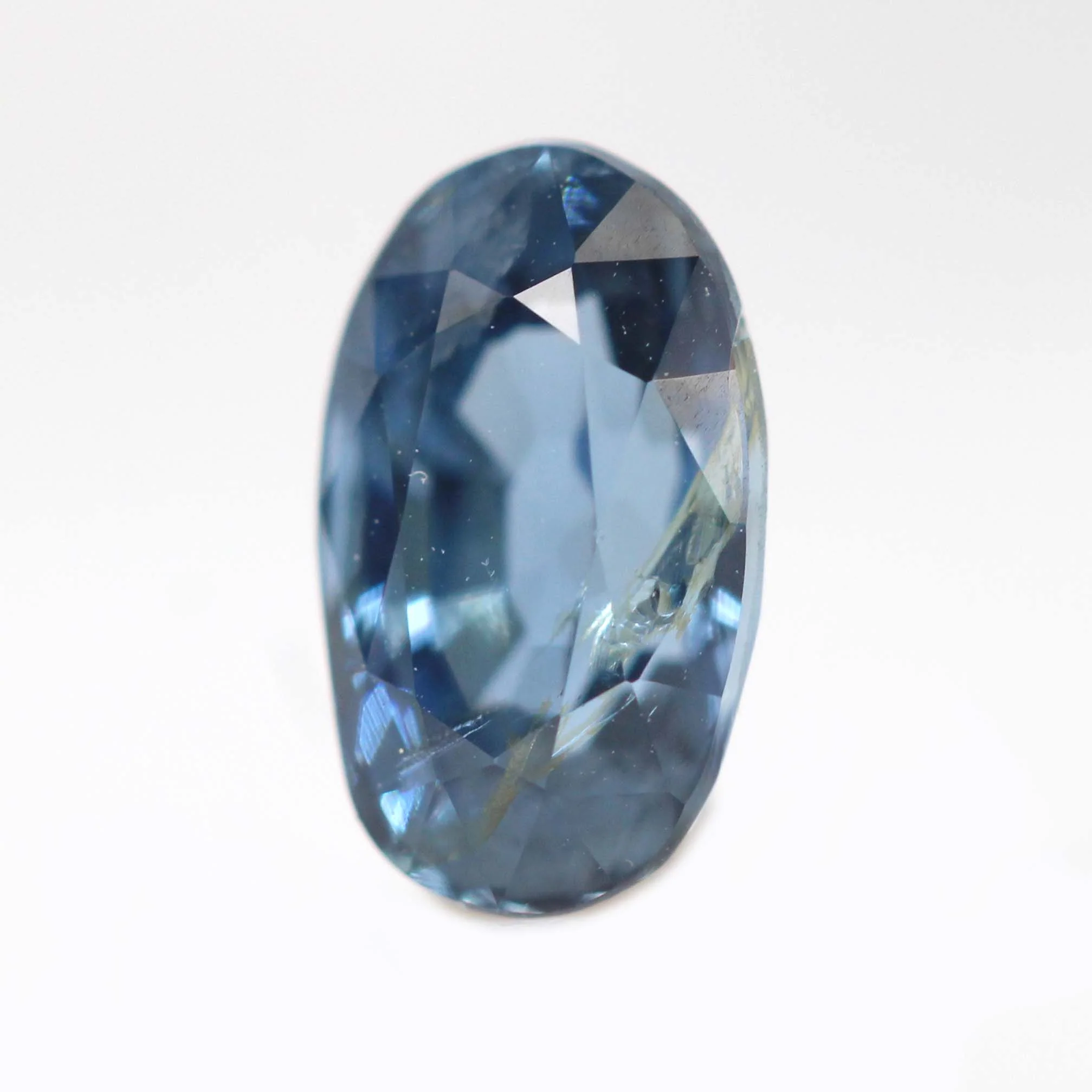 1.20 Carat Blue Oval Sapphire for Custom Work - Inventory Code BOSAP12 - Image 3