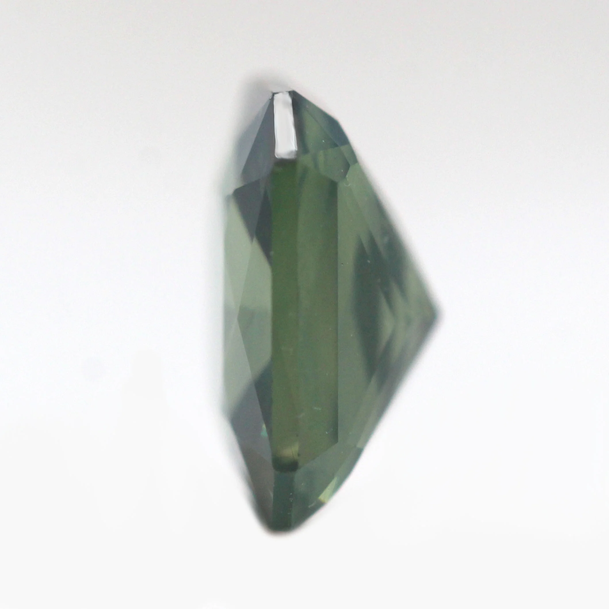 2.10 Carat Radiant Cut Teal Green Sapphire for Custom Work - Inventory Code RCTS210 - Image 5