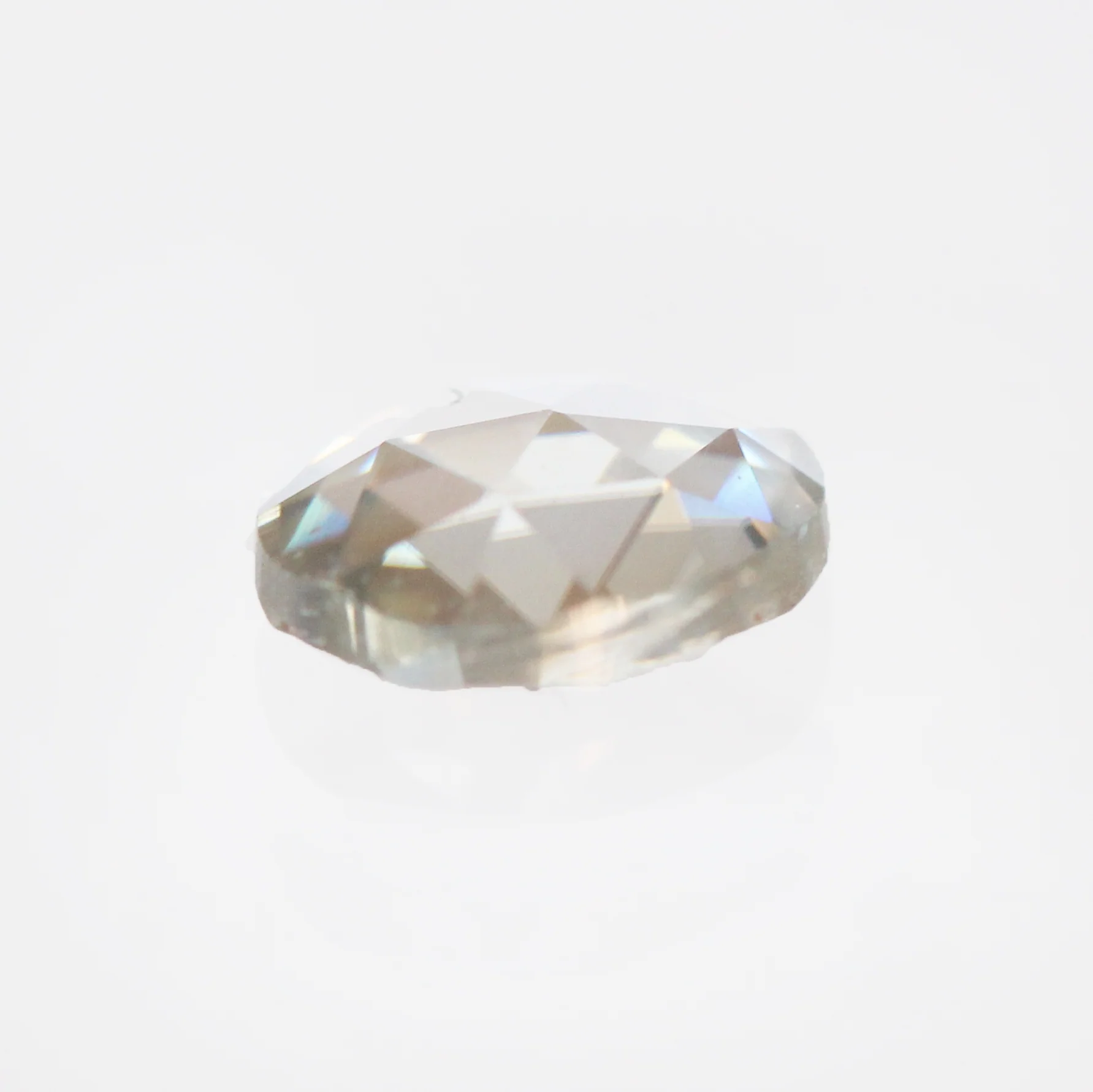 2.23 Carat Rose Cut Oval Moissanite - Inventory Code MOI223 - Image 3