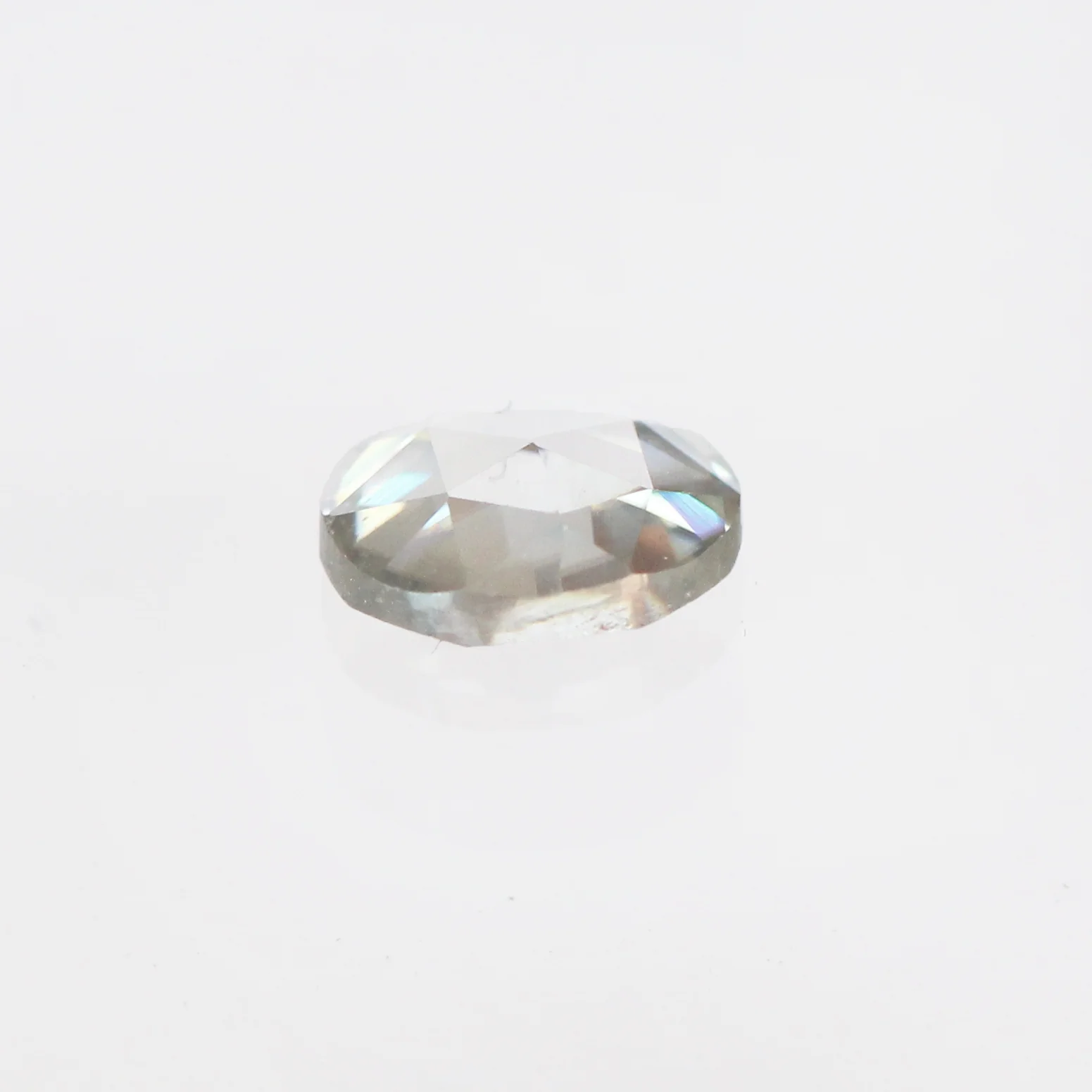 2.23 Carat Rose Cut Oval Moissanite - Inventory Code MOI223 - Image 4