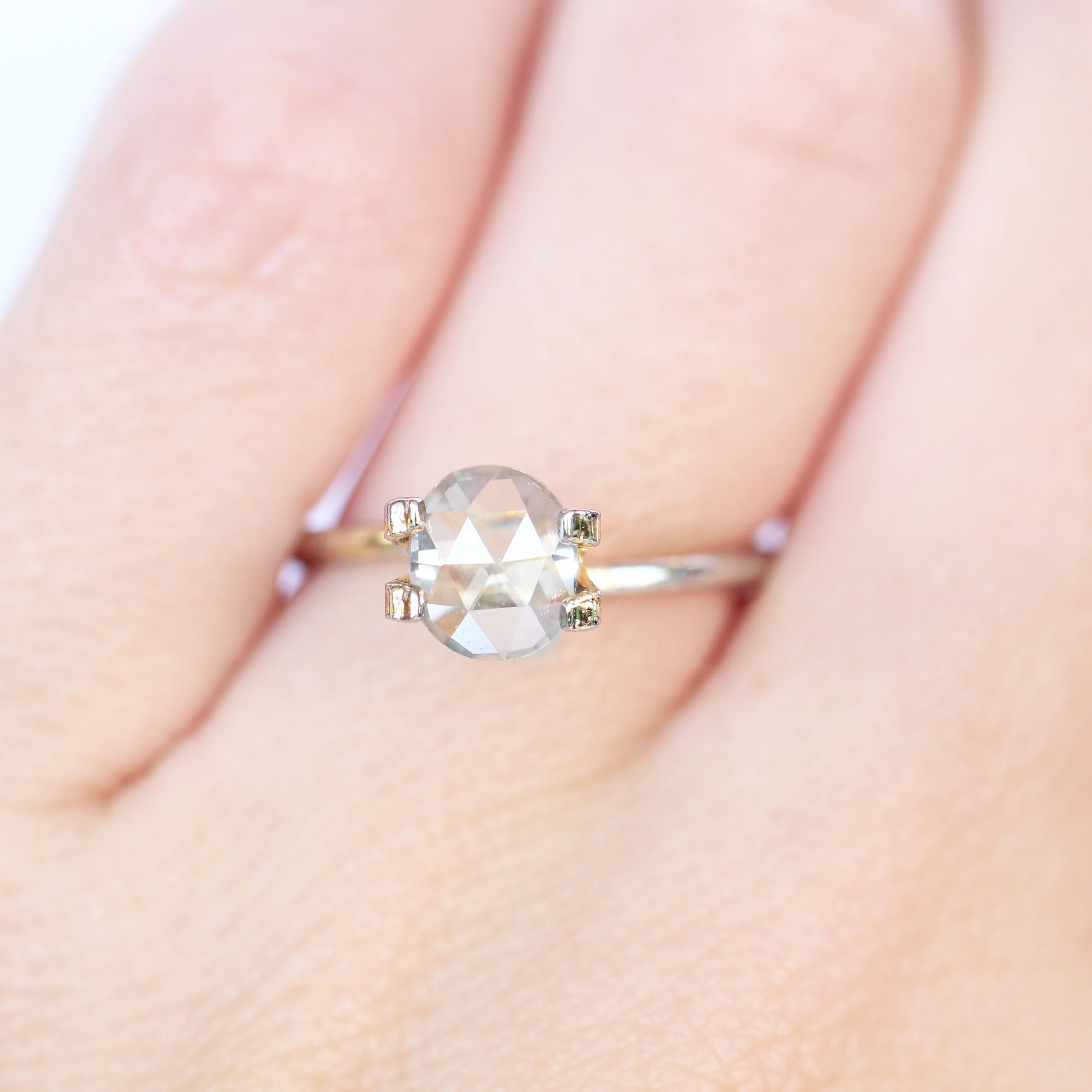 2.23 Carat Rose Cut Oval Moissanite - Inventory Code MOI223 - Image 6