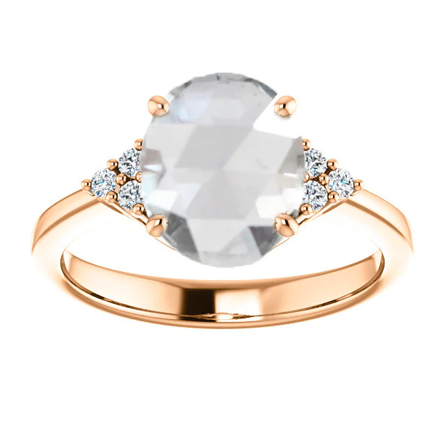 2.23 Carat Rose Cut Oval Moissanite - Inventory Code MOI223 - Image 8