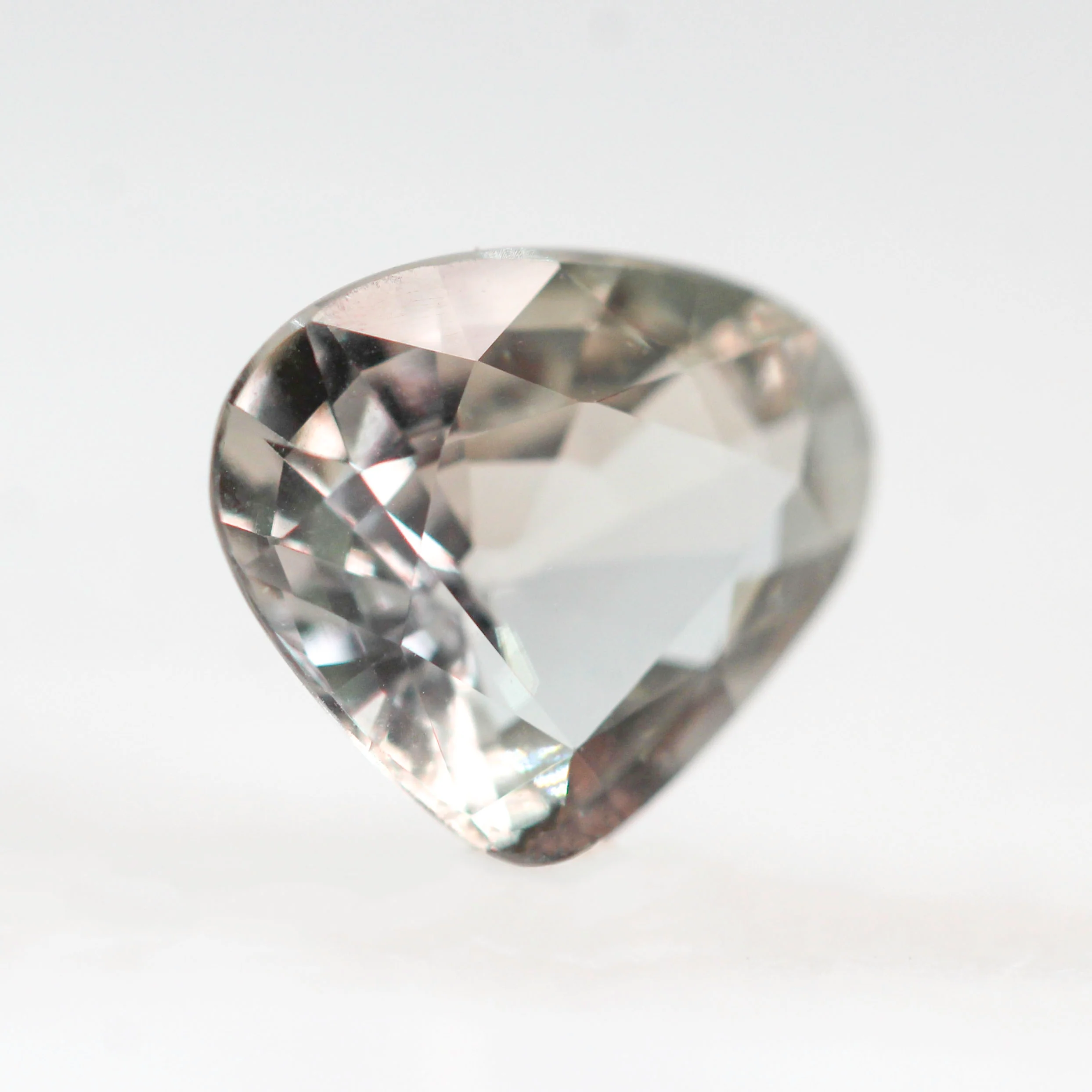 2.46 Carat Clear Gray Trillion Cut Sapphire for Custom Work - Inventory Code CGTS246 - Image 4