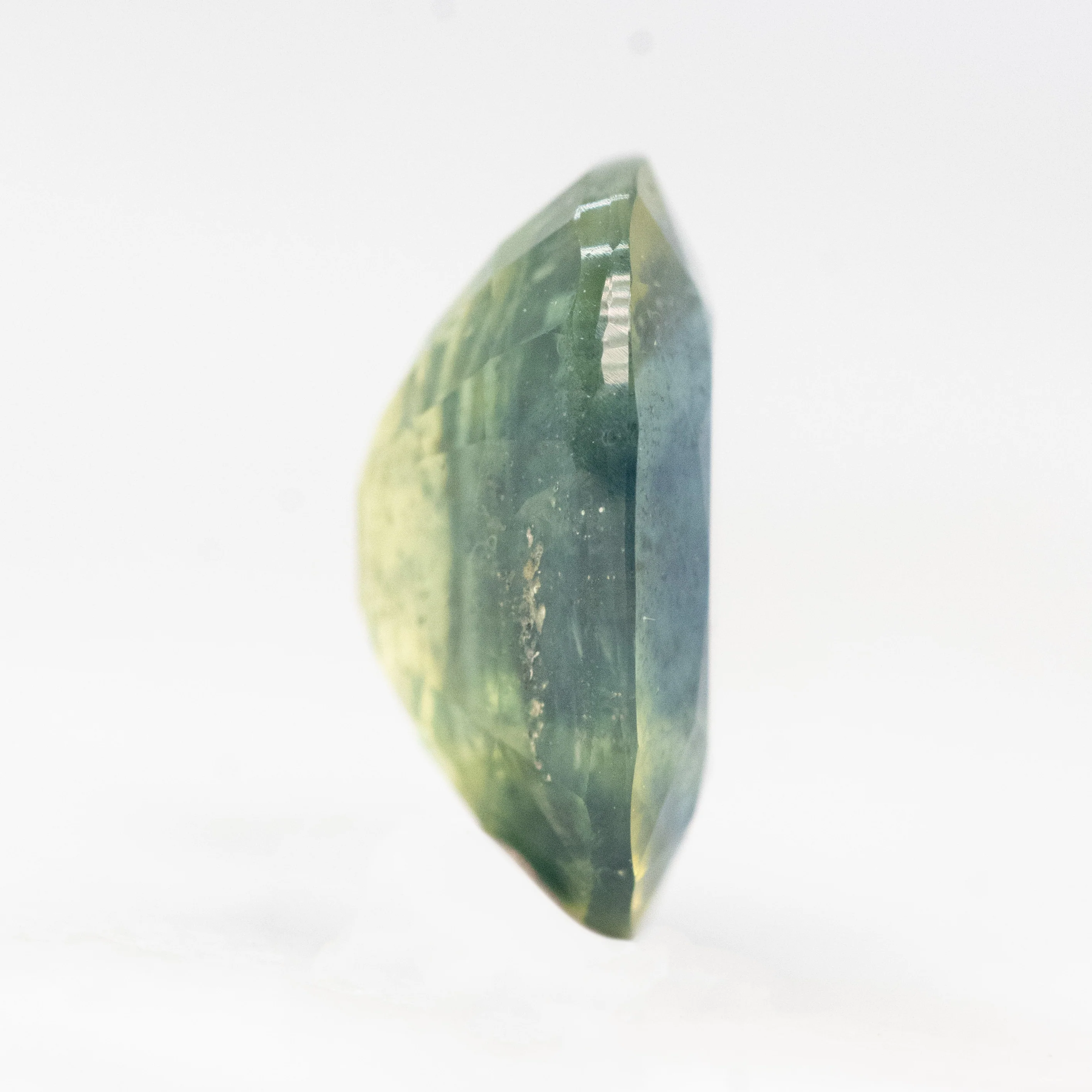 2.72 Carat Bicolor Blue + Yellow Oval Sapphire for Custom Work - Inventory Code BCOS272 - Image 5