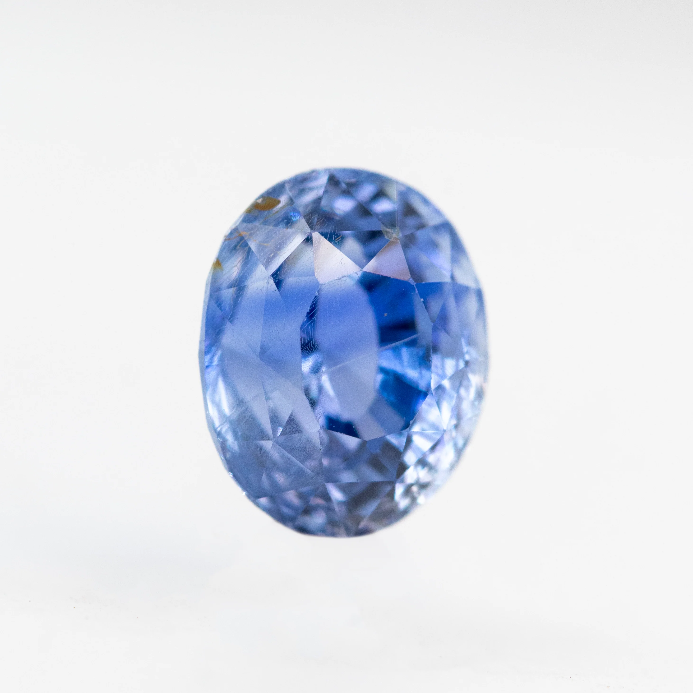 2.81 Carat Cornflower Blue Oval Sapphire for Custom Work - Inventory Code BOS281 - Image 4