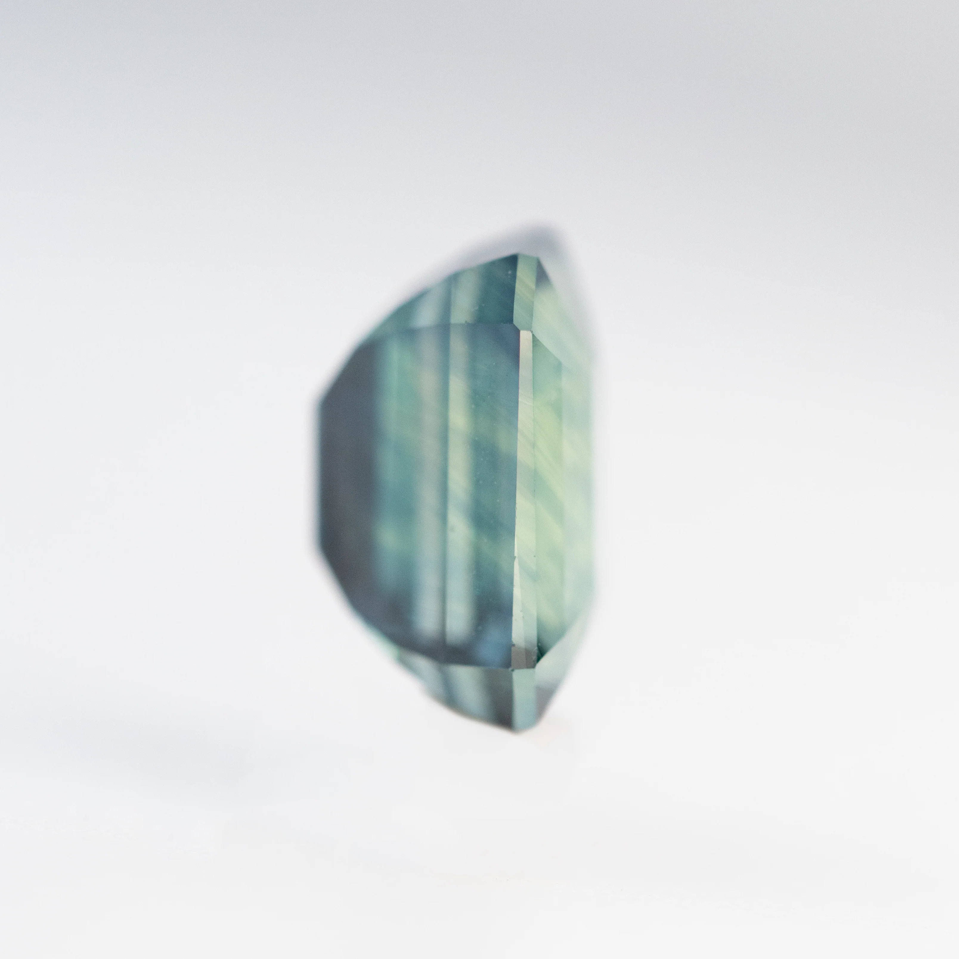 3.03 Carat Teal Blue Emerald Cut Sapphire for Custom Work - Inventory Code TBES303 - Image 5