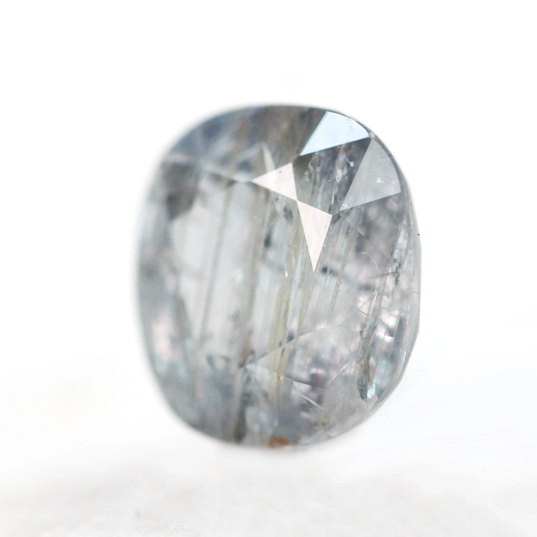 3.18 Carat Cushion Cut Gray Sapphire for Custom Work - Inventory Code BGCS318 - Image 4