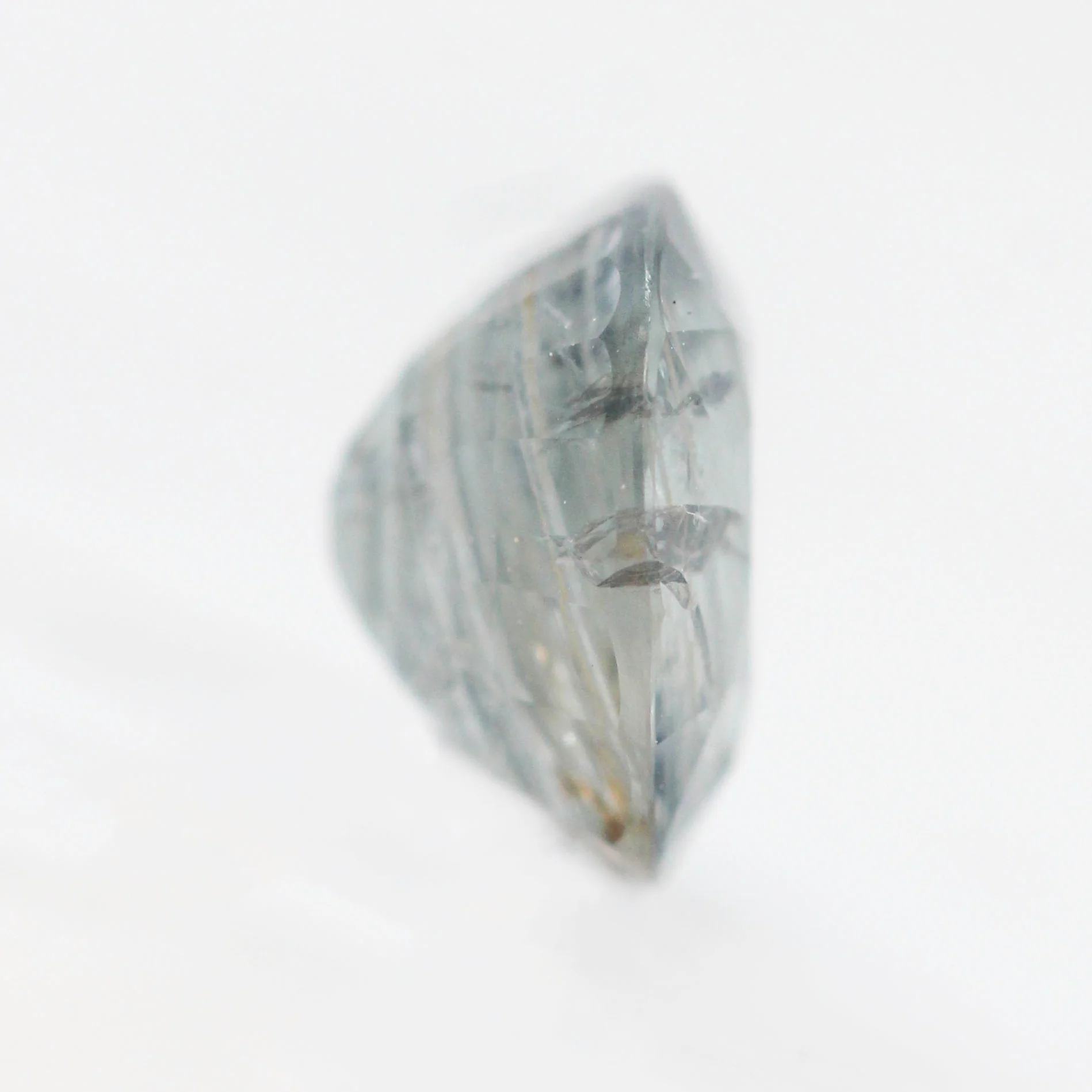 3.18 Carat Cushion Cut Gray Sapphire for Custom Work - Inventory Code BGCS318 - Image 5