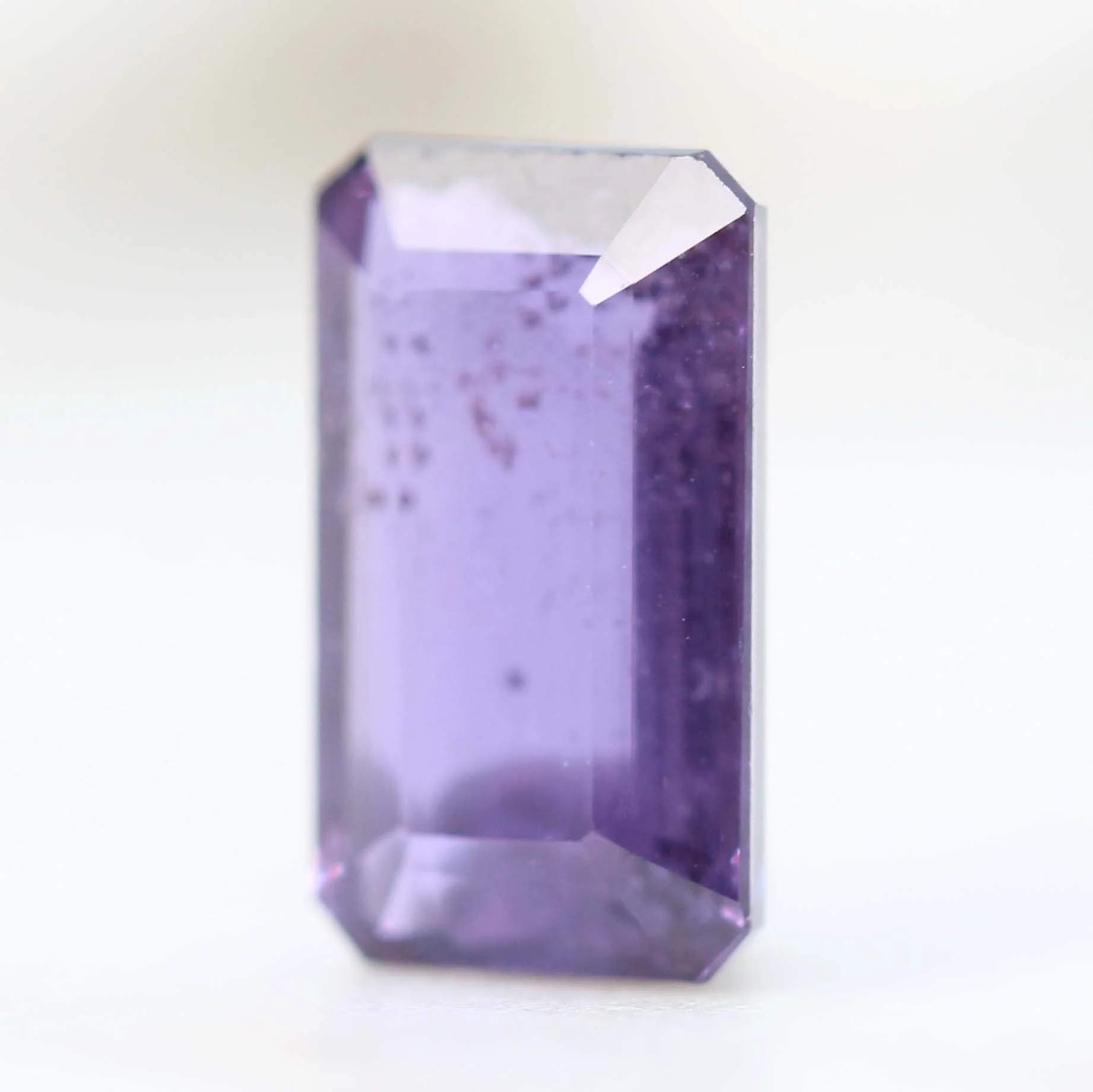 3.45 Carat Emerald Cut Purple Sapphire for Custom Work - Inventory Code EPSAP345 - Image 3