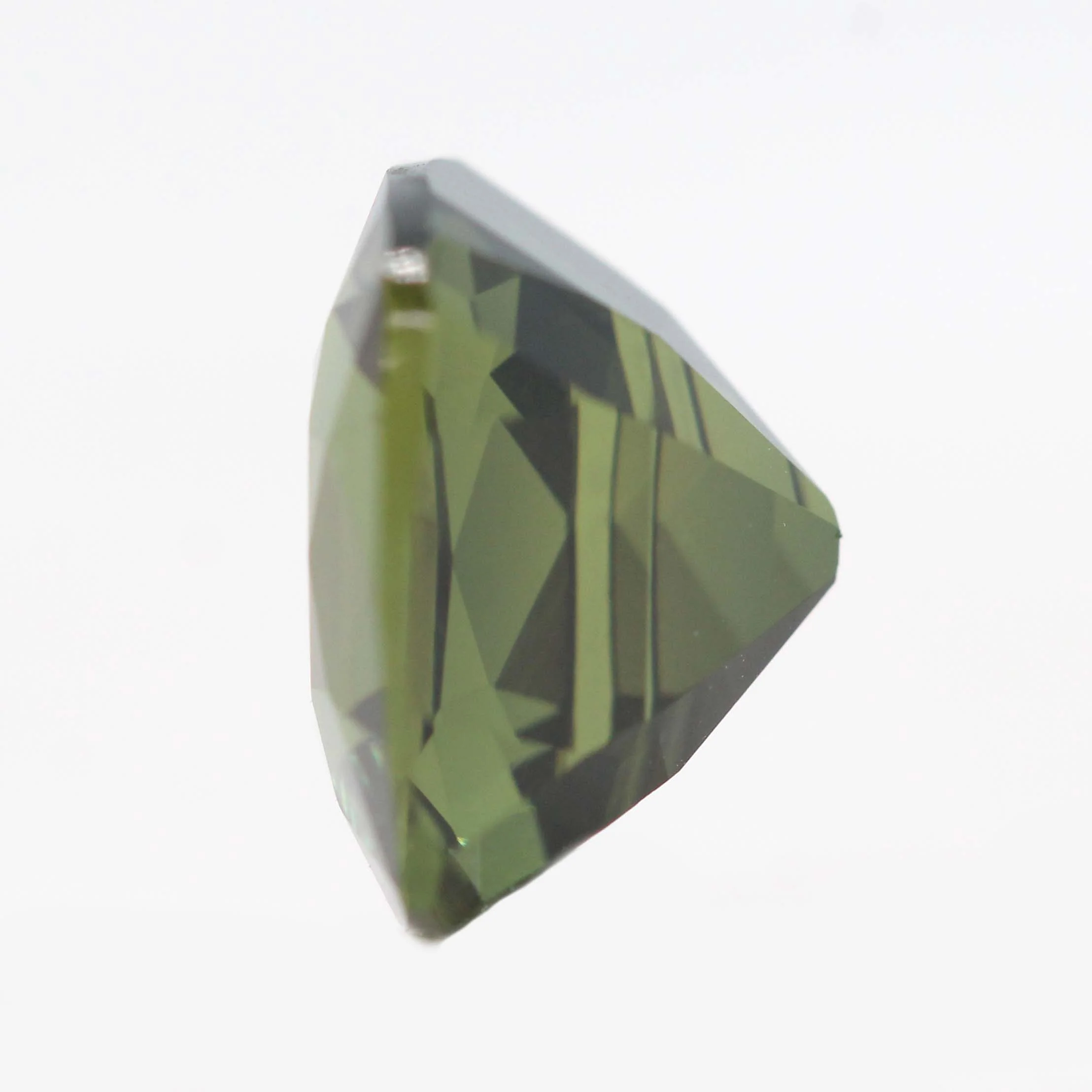 4.35 Carat Green Cushion Cut Sapphire for Custom Work - Inventory Code GCSAP435 - Image 5