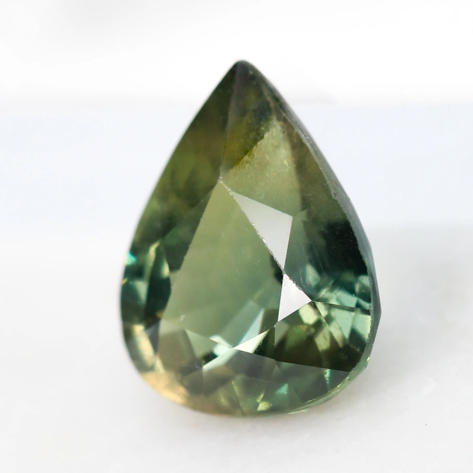 4.80 Carat Green Pear Sapphire for Custom Work - Inventory Code GPS480 - Image 3