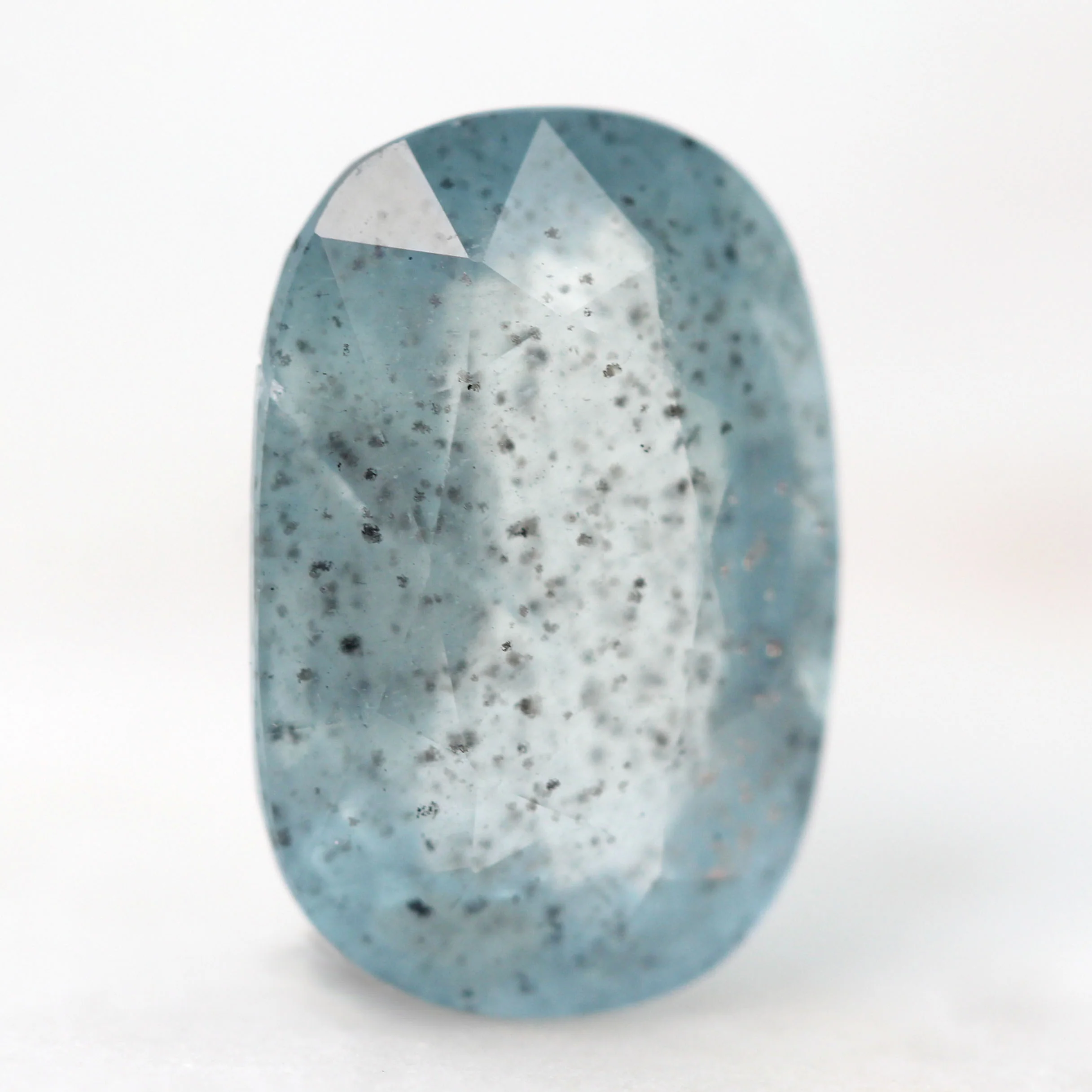 5.00 Carat Oval Mossy Aquamarine for Custom Work - Inventory Code OMA500 - Image 3