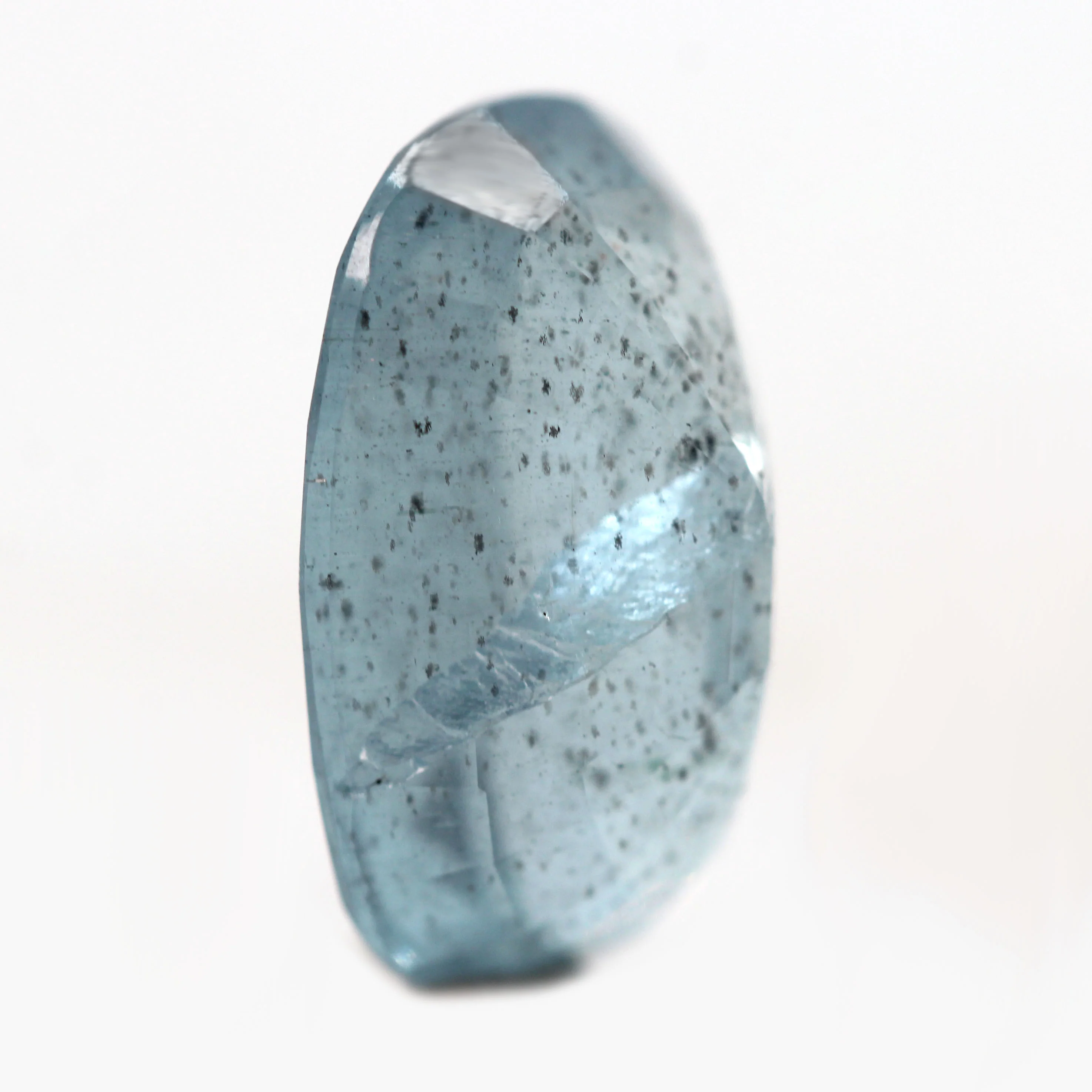 5.00 Carat Oval Mossy Aquamarine for Custom Work - Inventory Code OMA500 - Image 6