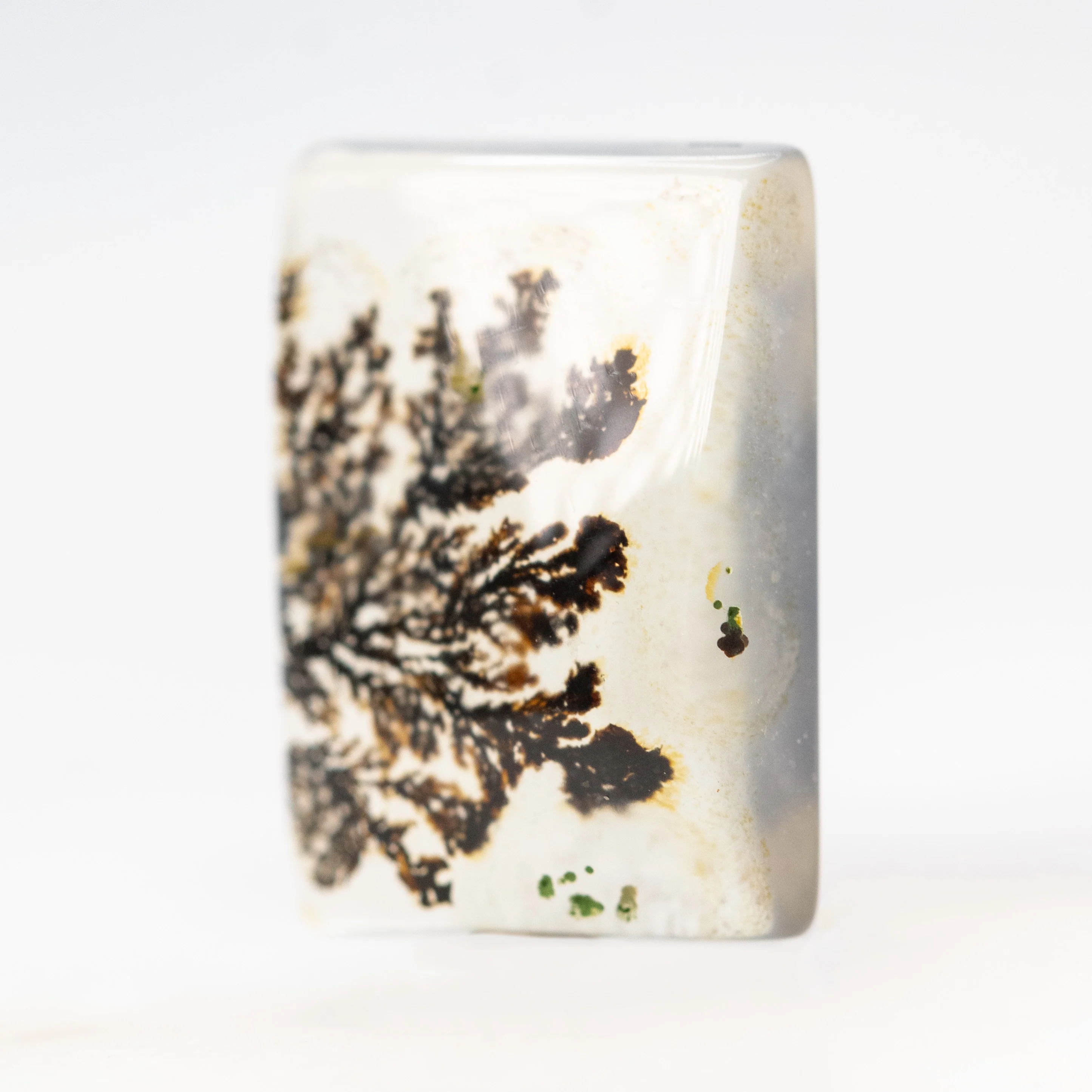 5.43 Carat Rectangular Cabochon Cut Dendritic Quartz for Custom Work - Inventory Code RCDQ543 - Image 3