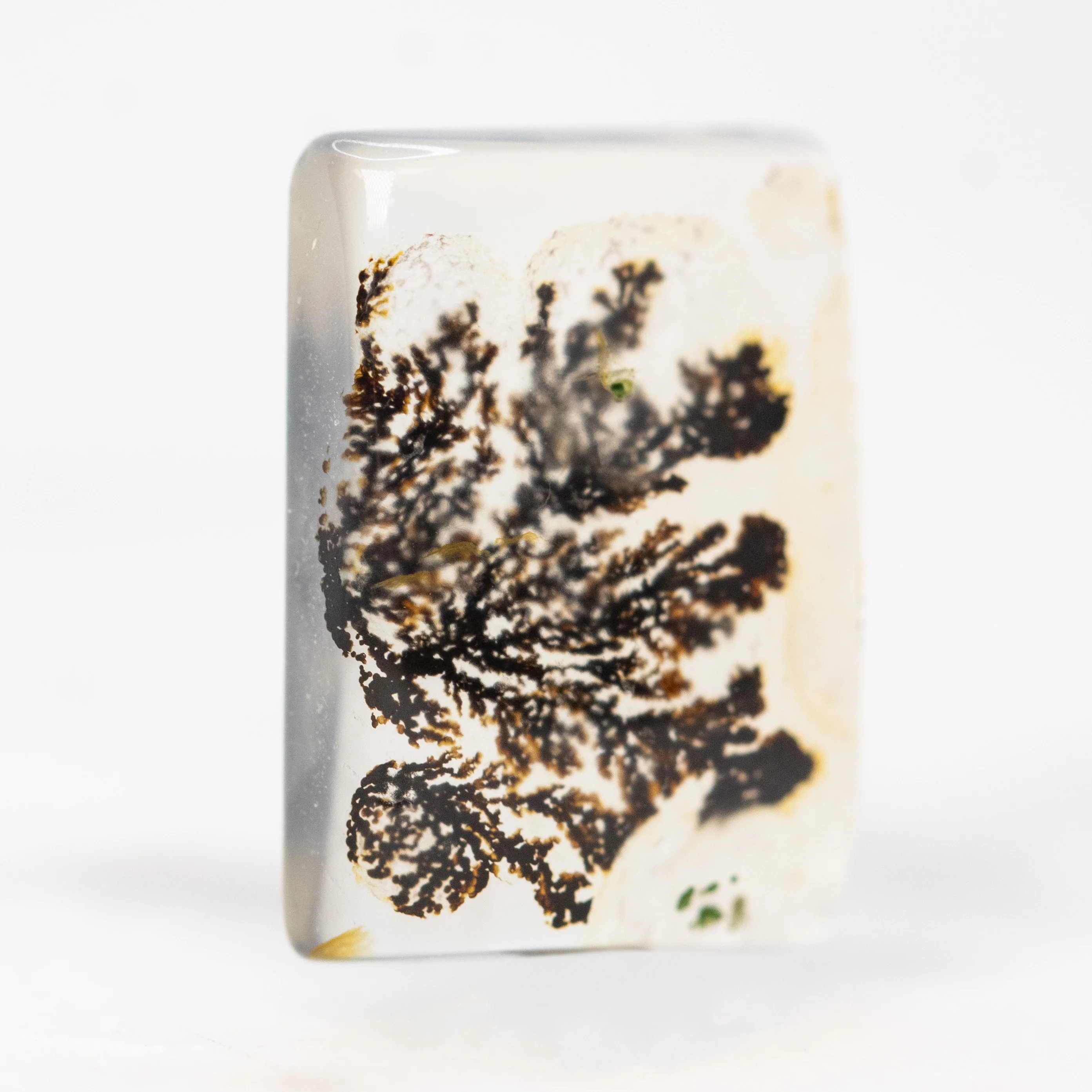 5.43 Carat Rectangular Cabochon Cut Dendritic Quartz for Custom Work - Inventory Code RCDQ543 - Image 4