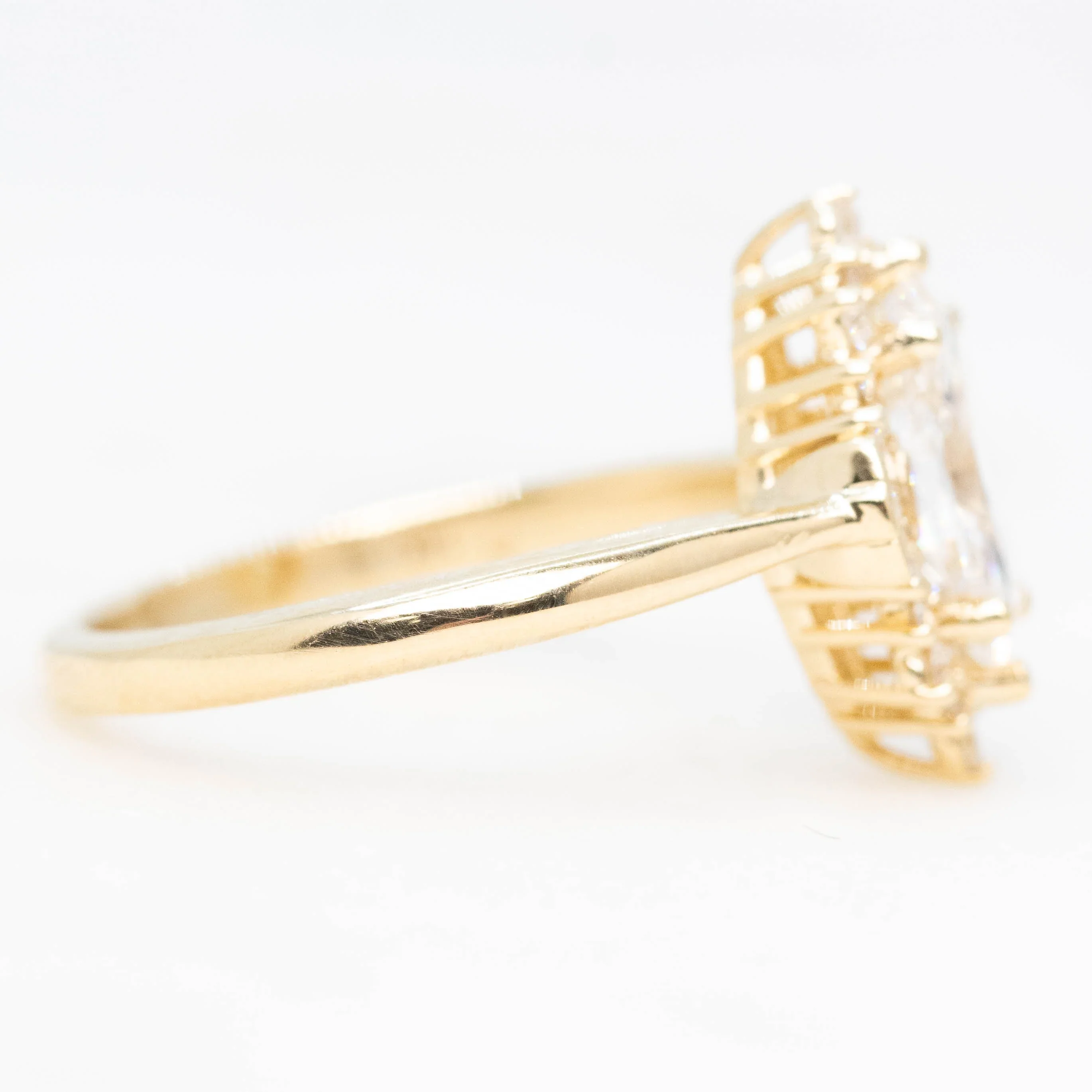 Meghan Ring with a 0.80 Carat Marquise Lab Diamond - Made to Order - Image 4