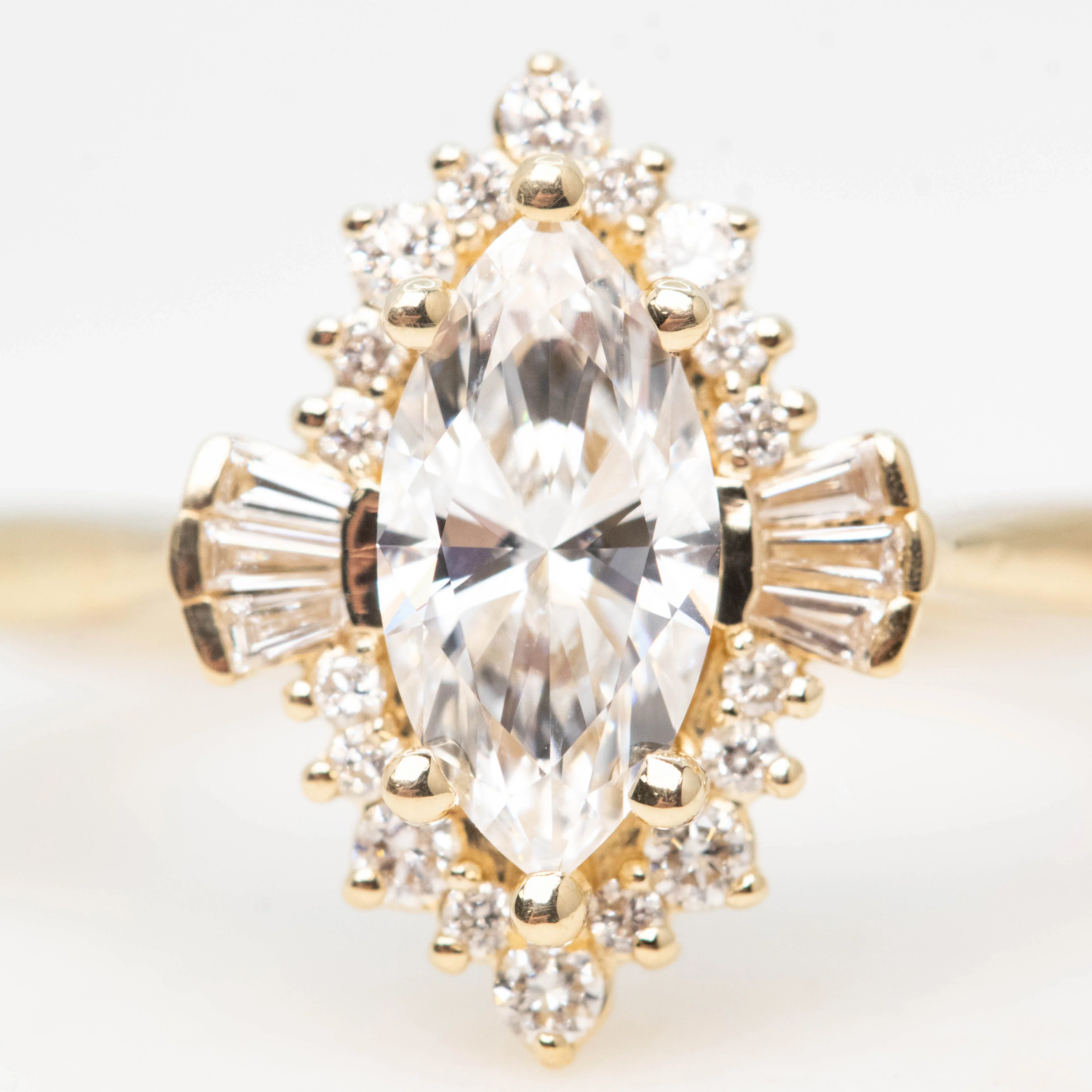 Meghan Ring with a 0.80 Carat Marquise Lab Diamond - Made to Order - Image 7
