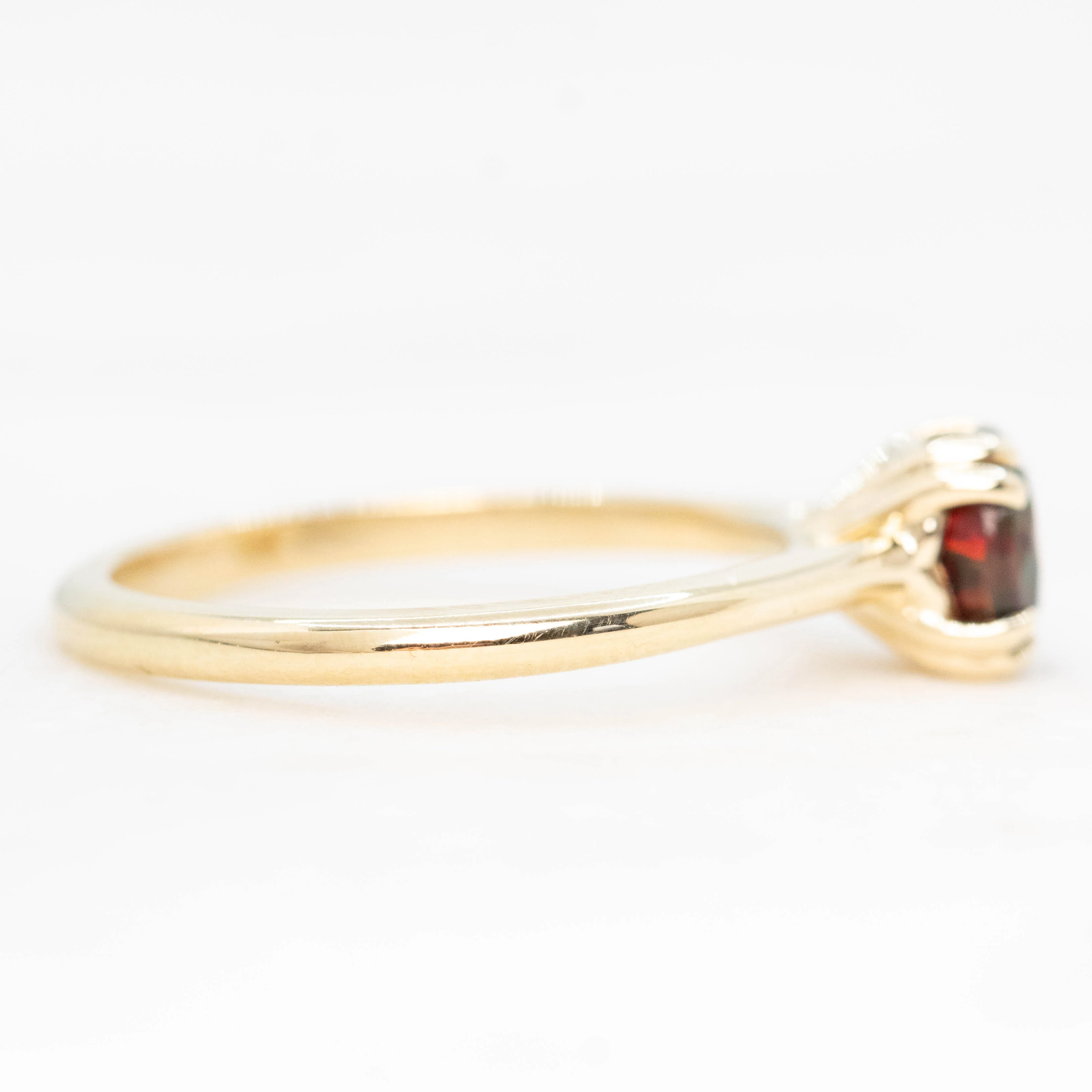 Nesta Ring with a 0.65 Carat Black Opal in 14k Yellow Gold - Ready to Size and Ship - Image 5