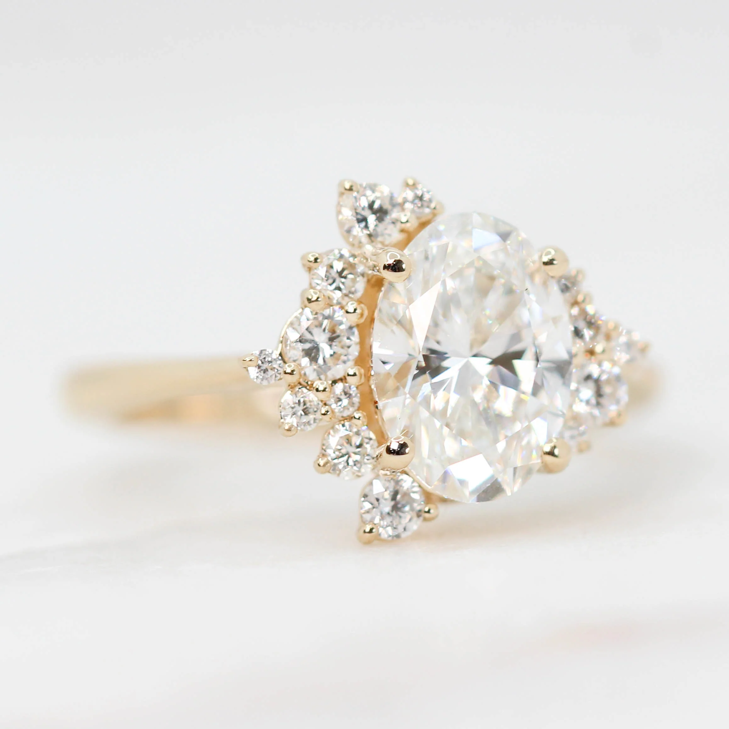 Orion Ring with a 1.50 Carat Oval Lab Diamond - Made to Order - Image 3