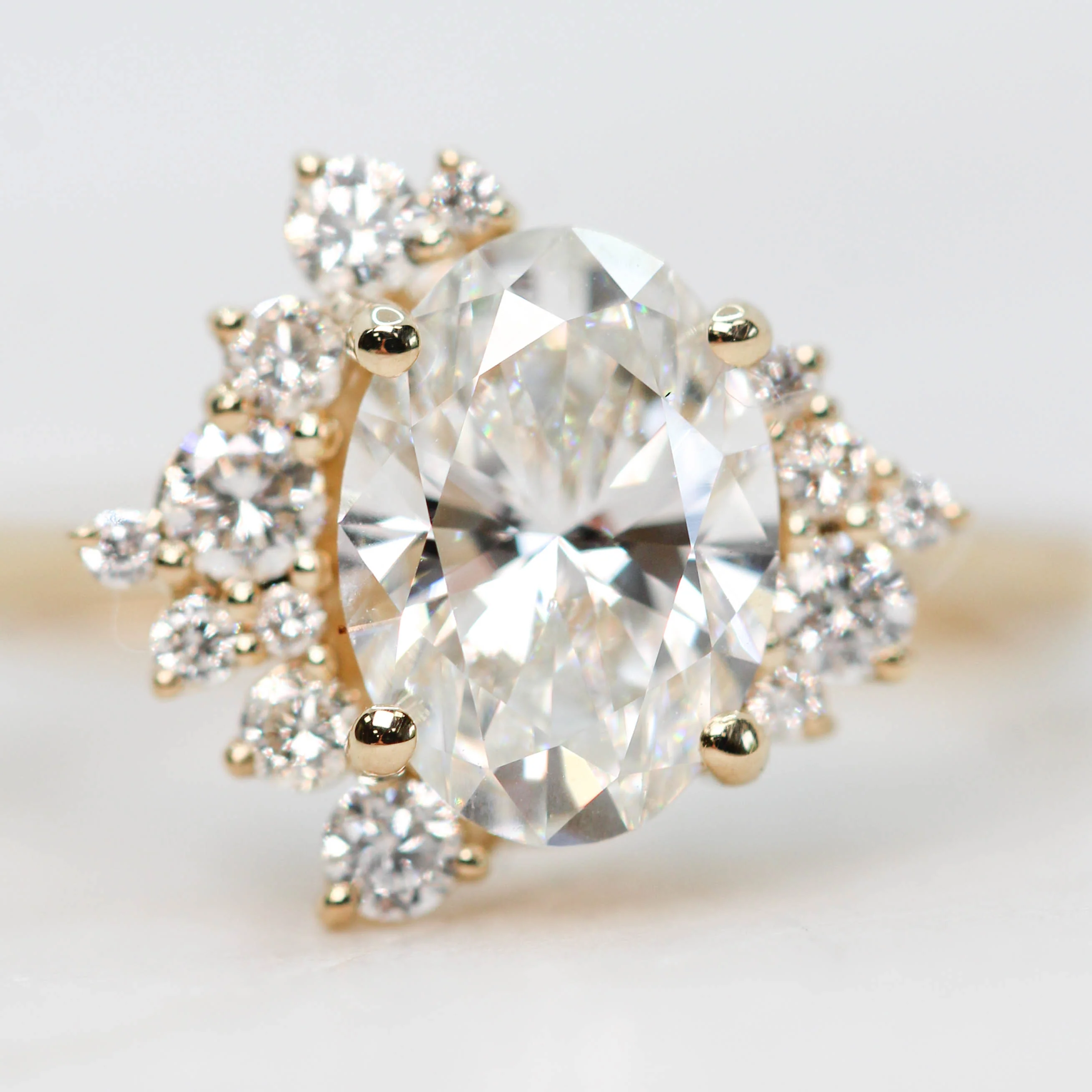 Orion Ring with a 1.50 Carat Oval Lab Diamond - Made to Order - Image 5