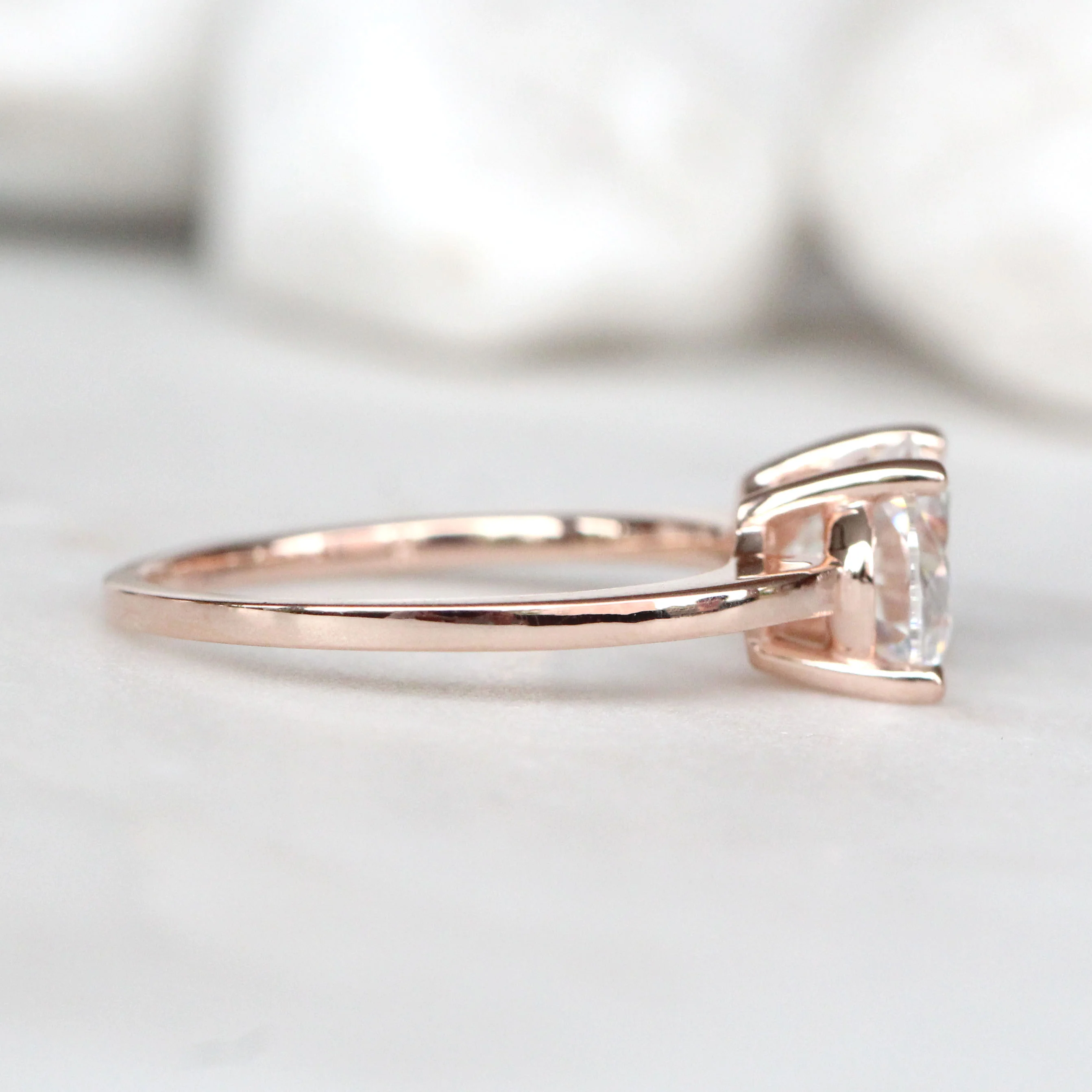Ruthie Ring with an Oval Moissanite - Made to Order - Image 5